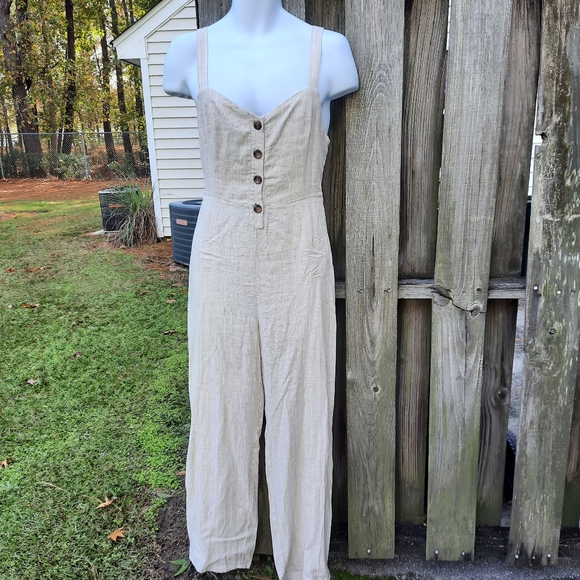 Romeo & Juliet Couture Pants - Romeo & Juliet Couture medium, Striped Jumpsuit